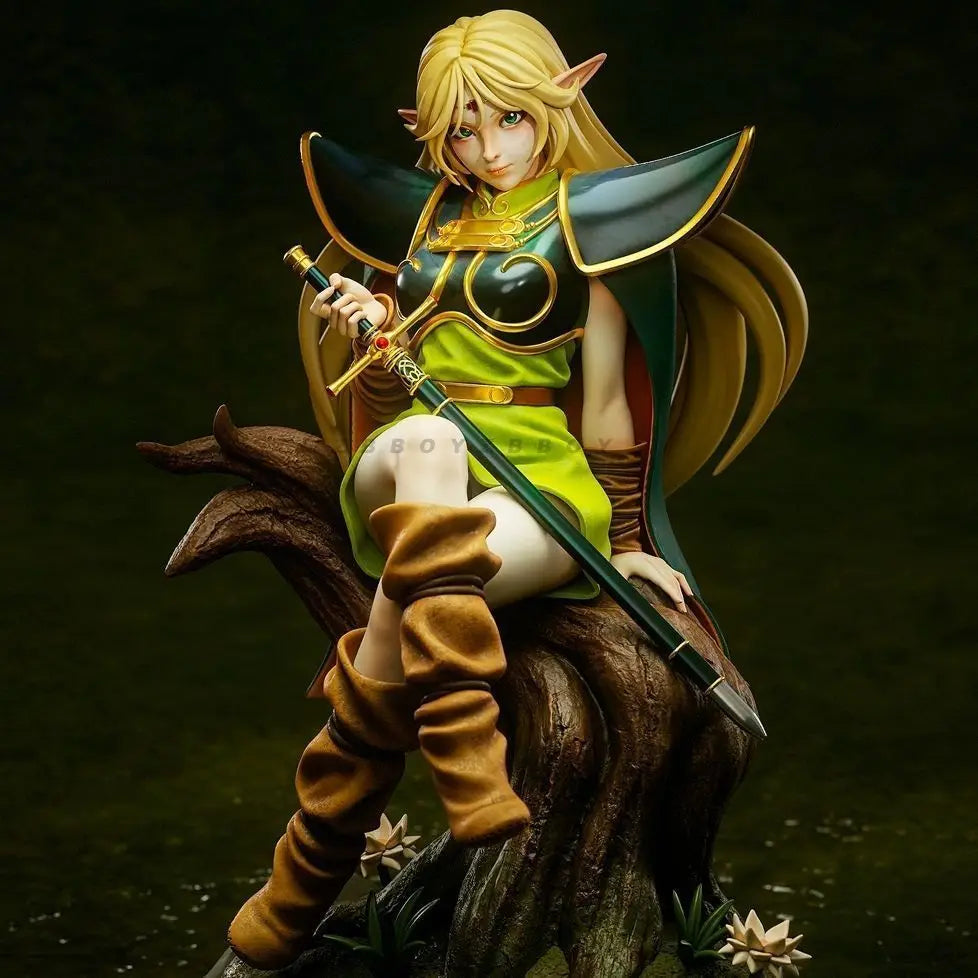 75mm Elf Warrior with Dual Scythes and Wing Armor, Resin Model Figure Kit, Fantasy Theme, Unassembled and Unpainted