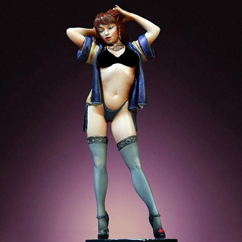 1/22 Anime Pin-up Girl, Resin Model Figure Kit, Unassembled and Unpainted