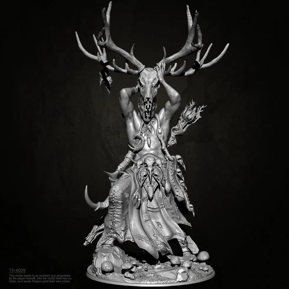 75mm Priest Totem, Resin Model Figure Kit, Fantasy Theme, Unassembled and Unpainted