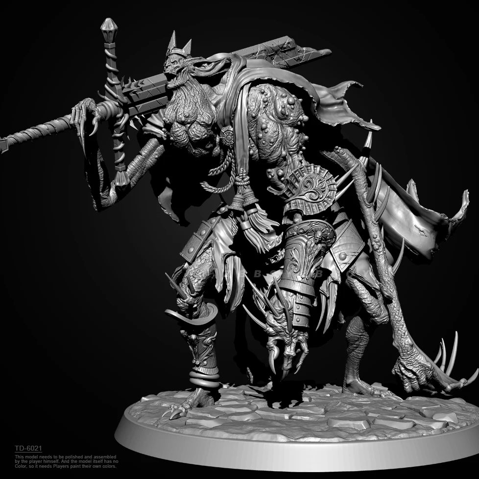 50mm Gothic Fantasy Demon Warriors, 5 Figures, Resin Model Figure Kit, Fantasy Theme, Unassembled and Unpainted