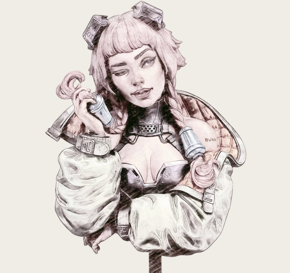 Cyberpunk Hip-Hop Girl — 1/10 Resin Bust
