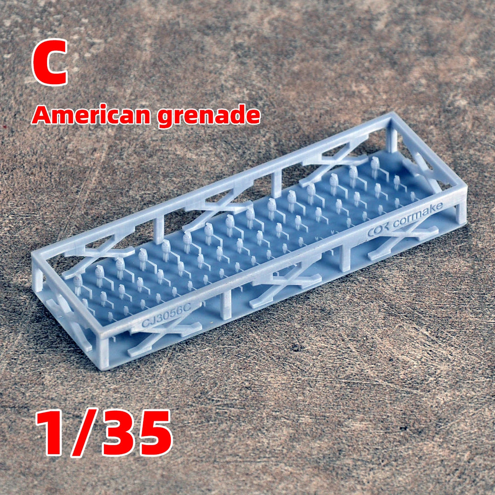 1/35 WWII Grenades & Ordnance, Resin Model Accessory Kit, Unpainted