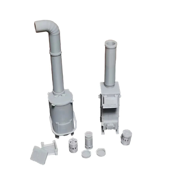 1/35 WWII German Field Furnace, Resin Model Accessory Kit, Unpainted