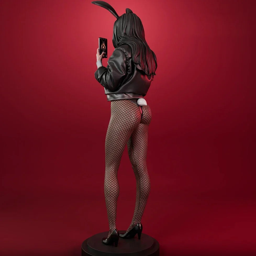 75mm Bunny Girl Pinup, Resin Model Figure Kit, Unassembled and Unpainted