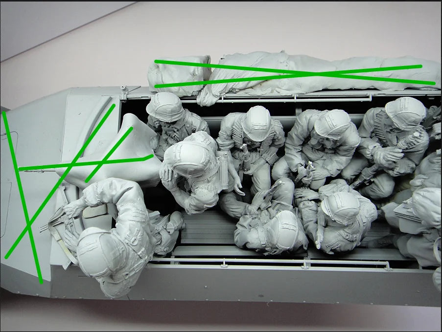 1/16 WWII German Infantry Officer Heads, 10 Figures, Resin Model Figure Kit, Unassembled and Unpainted