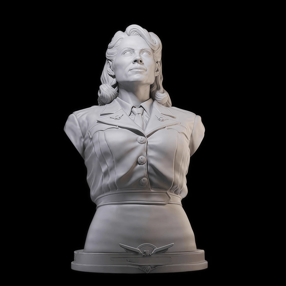 100mm Modern Female Portrait, Resin Model Bust Kit, Unassembled and Unpainted