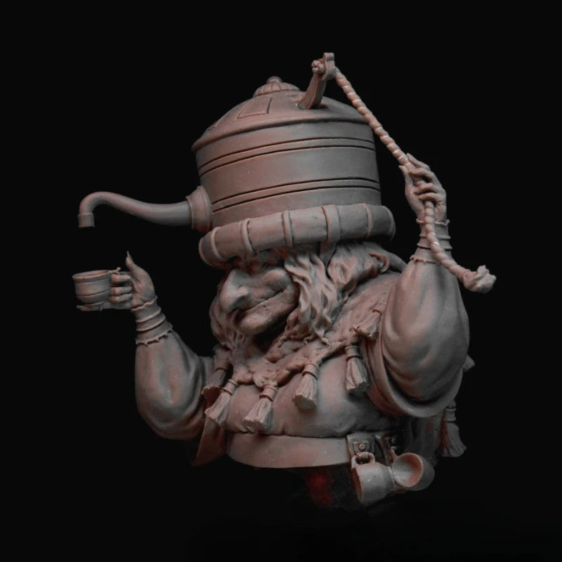 1/12 Magical Tea Seller, Resin Model Bust Kit, Fantasy Theme, Unassembled and Unpainted