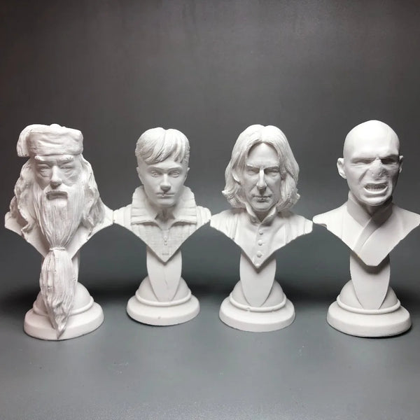 Portrait Character Busts, 12 Figures, Resin Model Bust Kit, Historical Theme, Unassembled and Unpainted