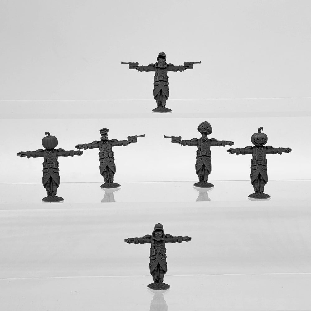 Grim Guard Scarecrow, 6 Figures, Resin Model Figure Kit, Fantasy Theme, Unassembled and Unpainted