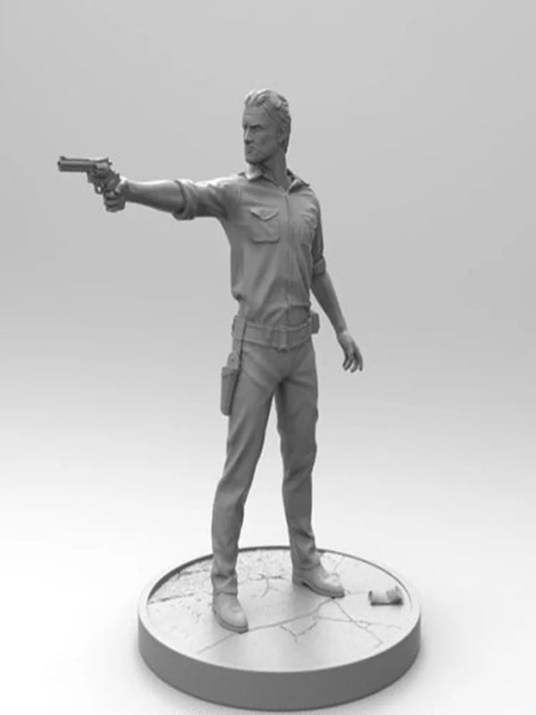 1/16 Survivor with Pistol, Resin Model Figure Kit, Historical Theme, Unassembled and Unpainted