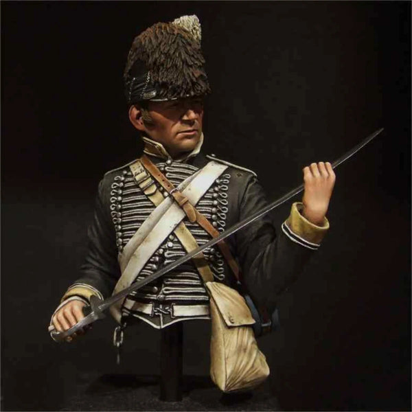 1/9 Napoleonic British Cavalry, Resin Model Bust Kit, Unassembled and Unpainted