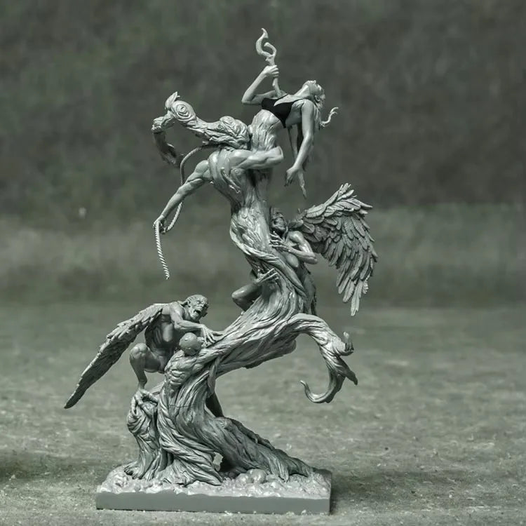 1/24 Demon Sorceress, Resin Model Figure Kit, Fantasy Theme, Unassembled and Unpainted