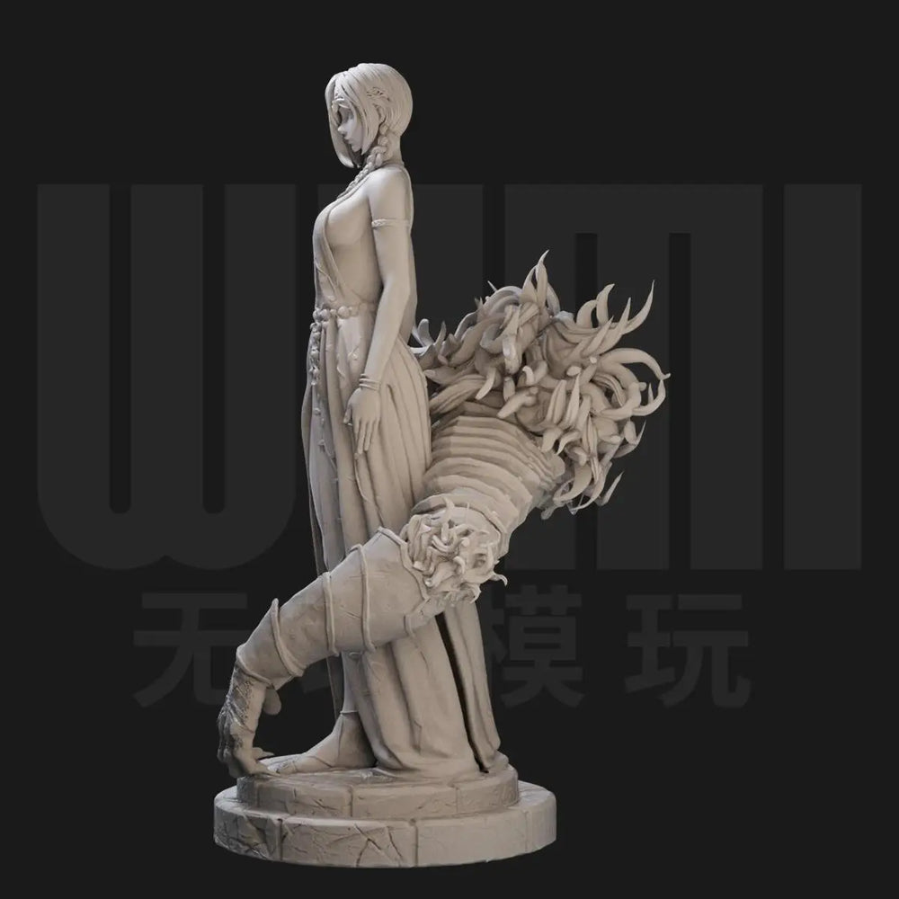 85mm Malika Female Fantasy, Resin Model Figure Kit, Fantasy Theme, Unassembled and Unpainted