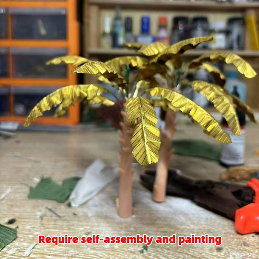 1/35 Tropical Banana Palm, Resin Model Diorama Kit, Wildlife Theme, Unassembled and Unpainted