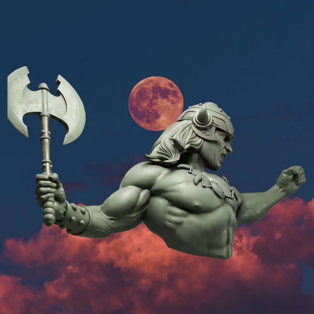 1/12 Berserker, Resin Model Bust Kit, Fantasy Theme, Unassembled and Unpainted