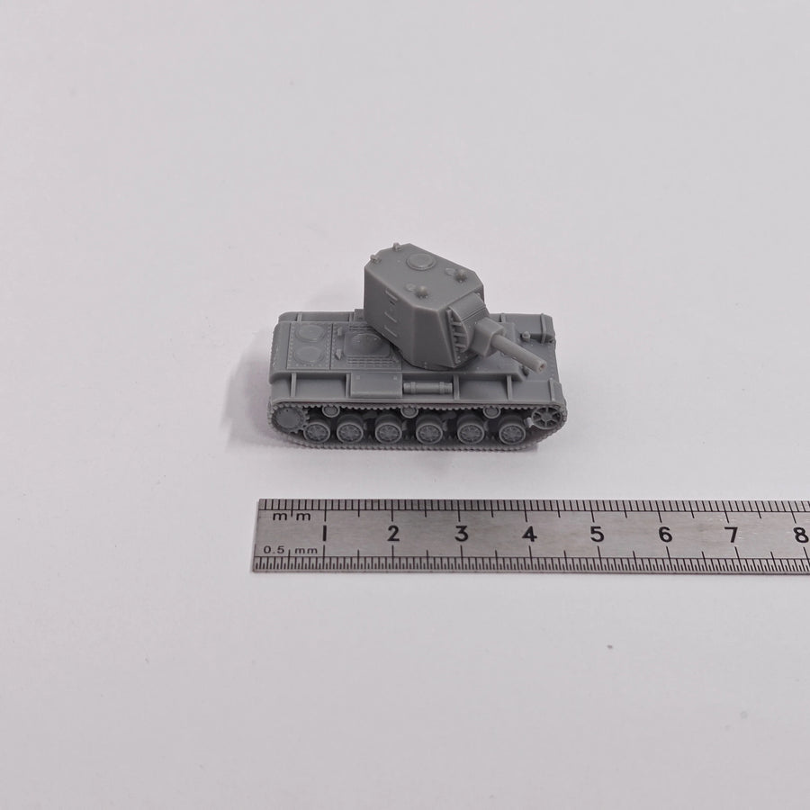Soviet KV-2 Heavy Tank 1939 1/144 Resin Vehicle Kit - unpainted resin model kit