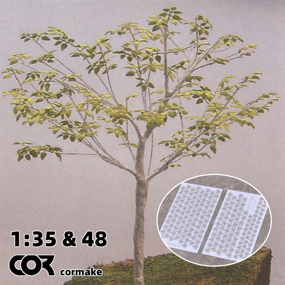 1/35 Birch Trees & Foliage, Resin Model Terrain Kit, Wildlife Theme, Unpainted