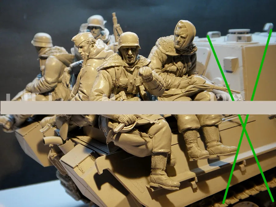 1/16 Modern Tactical Assault Squad, 6 Figures, Resin Model Figure Kit, Unassembled and Unpainted