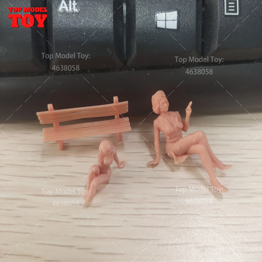 Fantasy Stylized Humanoid Characters Sprue 30+ Figures 1/64 Resin Kit - resin model view 5