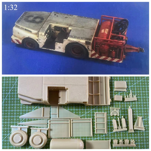 1/32 Modern Navy Deck Tractor, Resin Model Vehicle Kit, Unassembled and Unpainted