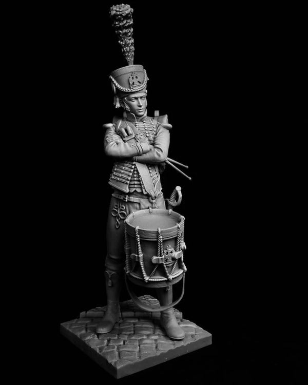1/16 Napoleonic Imperial Guard Drummer, Resin Model Figure Kit, Unassembled and Unpainted