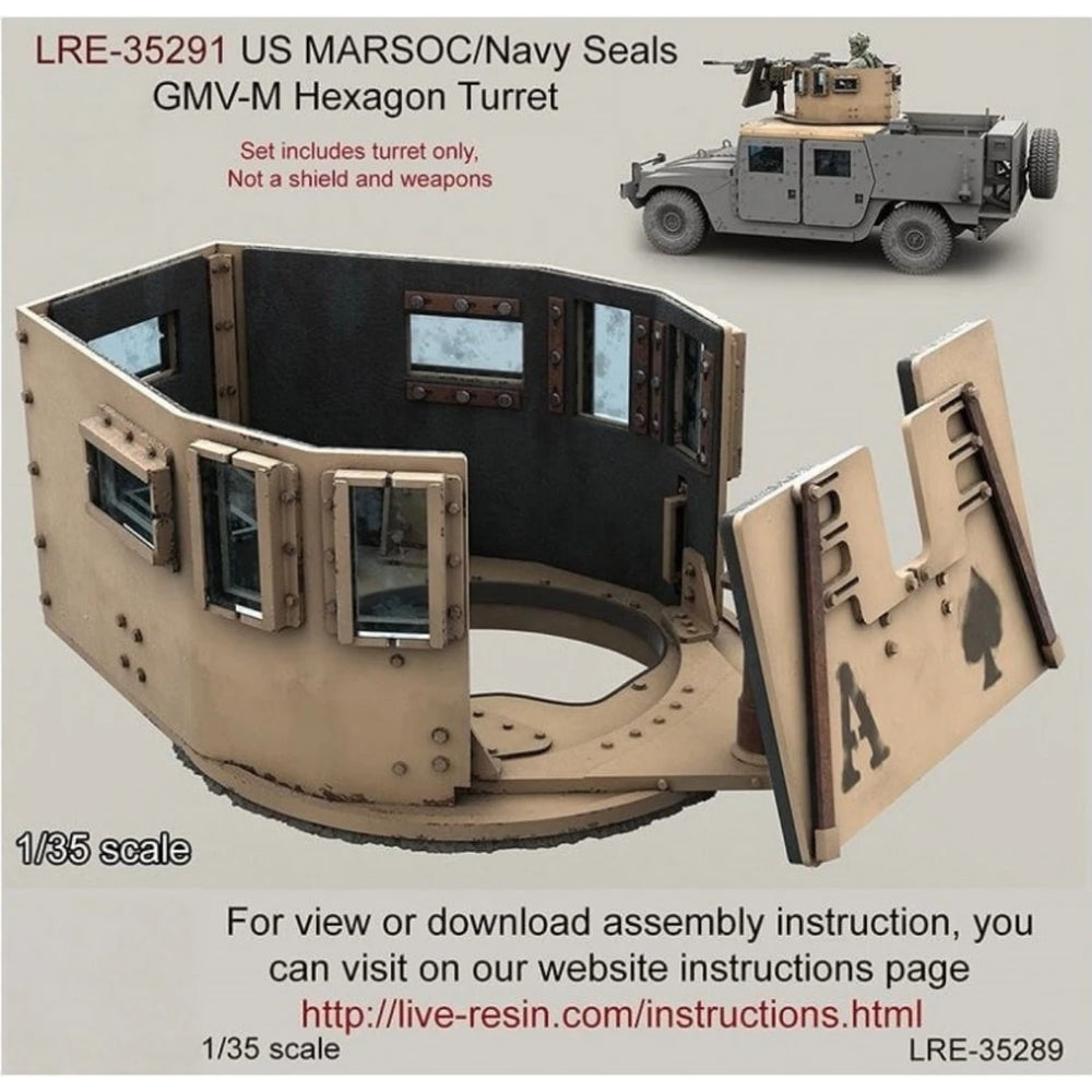 1/35 Modern US Navy SEAL Armored Turret, Resin Model Vehicle Kit, Unassembled and Unpainted