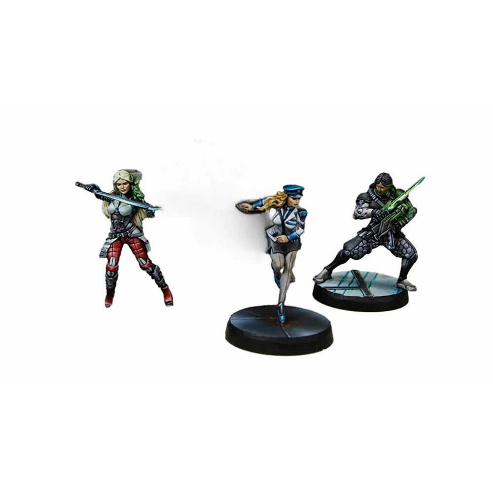 28mm Grimdark Sci-Fi Soldiers, 5 Figures, Resin Model Figure Kit, Sci-Fi Theme, Unassembled and Unpainted