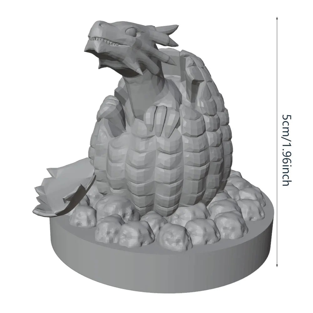 56mm Dinosaur Hatchlings, 5 Figures, Resin Model Diorama Kit, Fantasy Theme, Unassembled and Unpainted