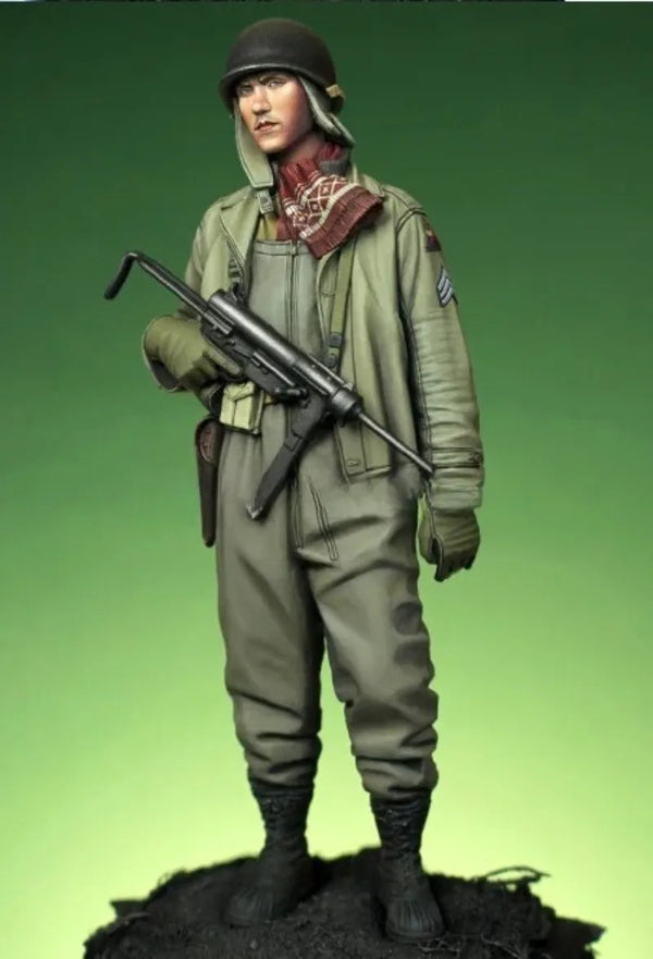 1/16 WWII US Army Infantry Soldier, 4 Figures, Resin Model Figure Kit, Unassembled and Unpainted