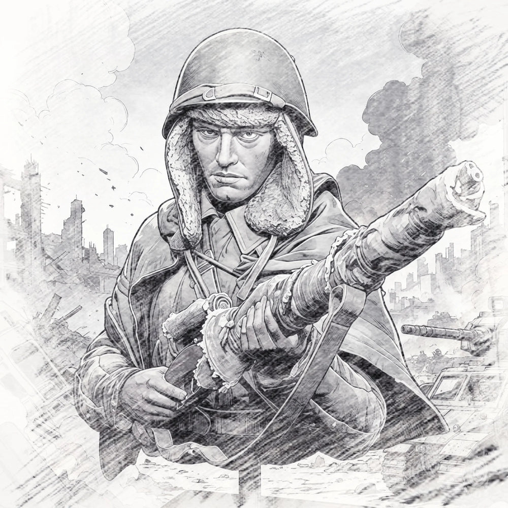 200mm WWI American Doughboy, Resin Model Bust Kit, Unassembled and Unpainted