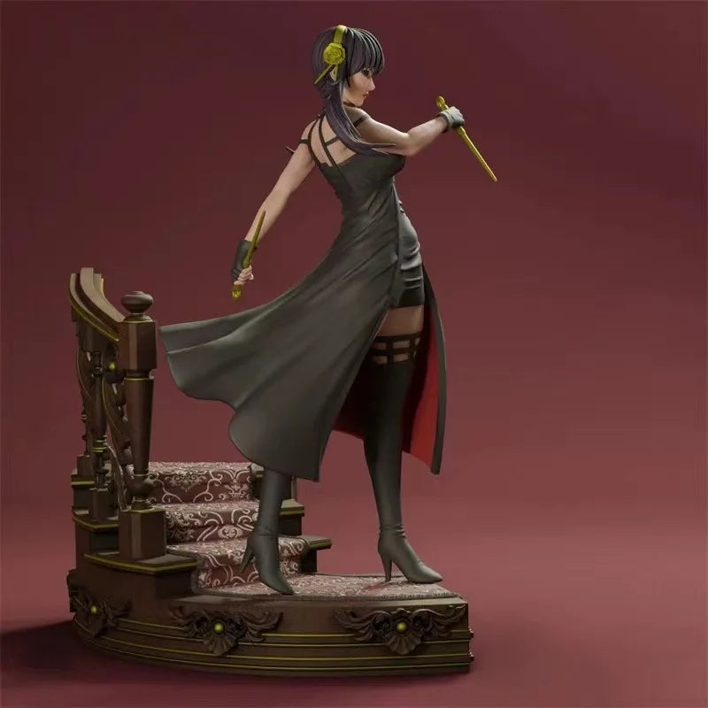 1/24 Female Assassin, Resin Model Figure Kit, Fantasy Theme, Unassembled and Unpainted