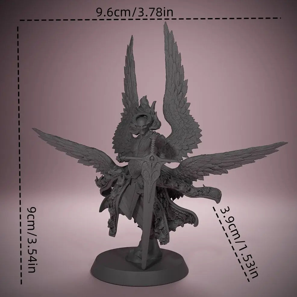 90mm Angel Gabriel, Resin Model Figure Kit, Mythology Theme, Unassembled and Unpainted
