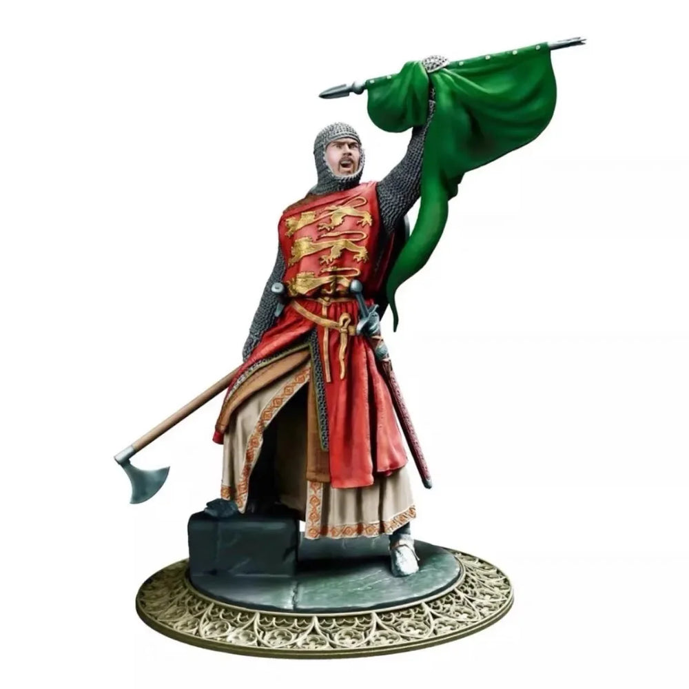 75mm Medieval Warrior Richard, Resin Model Figure Kit, Unassembled and Unpainted