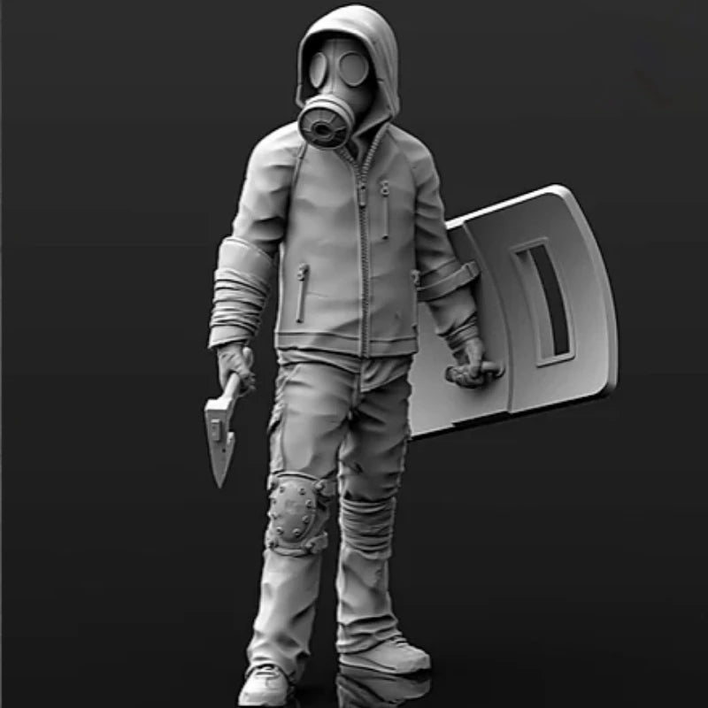 1/35 Modern NBC Doomsday Soldier, Resin Model Figure Kit, Unassembled and Unpainted