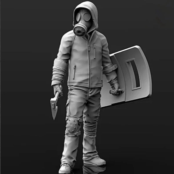 1/35 Modern NBC Doomsday Soldier, Resin Model Figure Kit, Unassembled and Unpainted