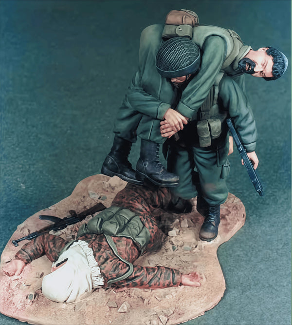 1/35 Modern Rescue Soldier, Resin Model Figure Kit, Unassembled and Unpainted