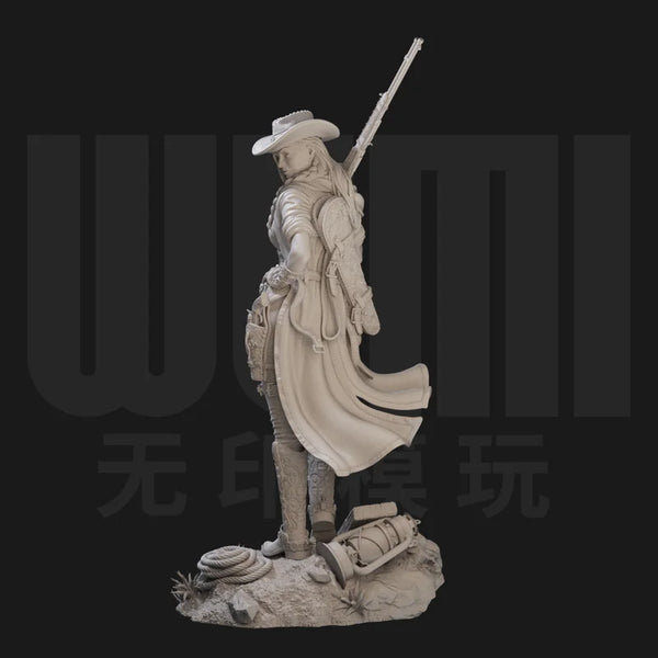 1/24 Western Cowgirl Shooter, Resin Model Figure Kit, Historical Theme, Unassembled and Unpainted