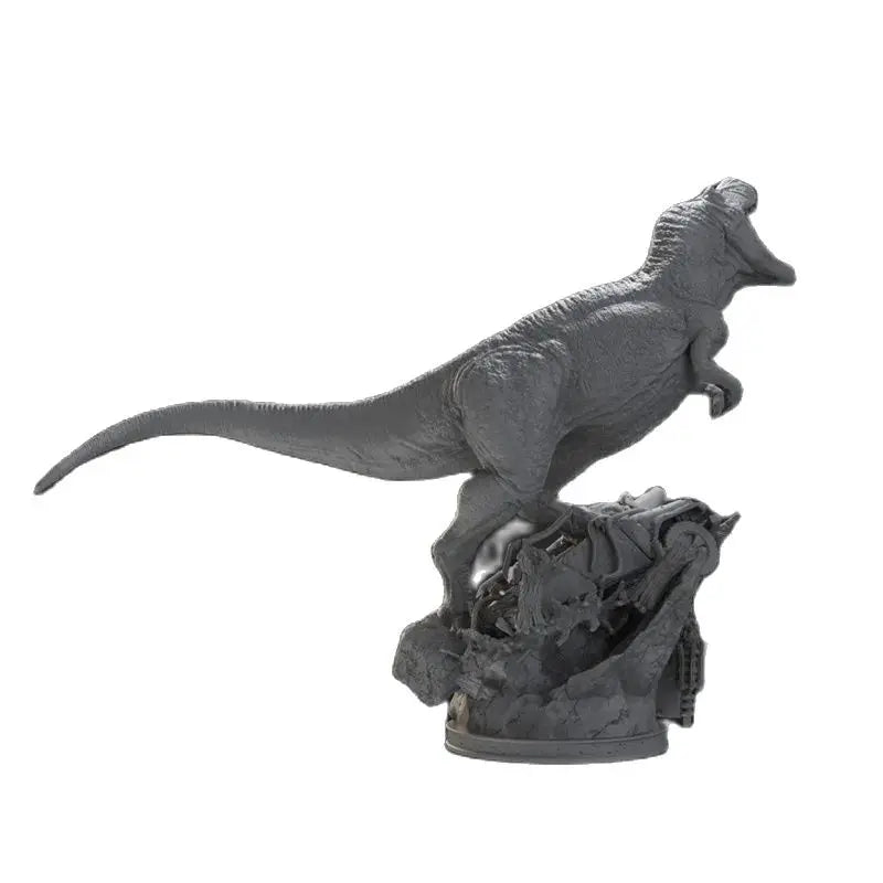 75mm Jurassic Park Tyrannosaurus Rex, 3 Figures, Resin Model Creature Kit, Sci-Fi Theme, Unassembled and Unpainted