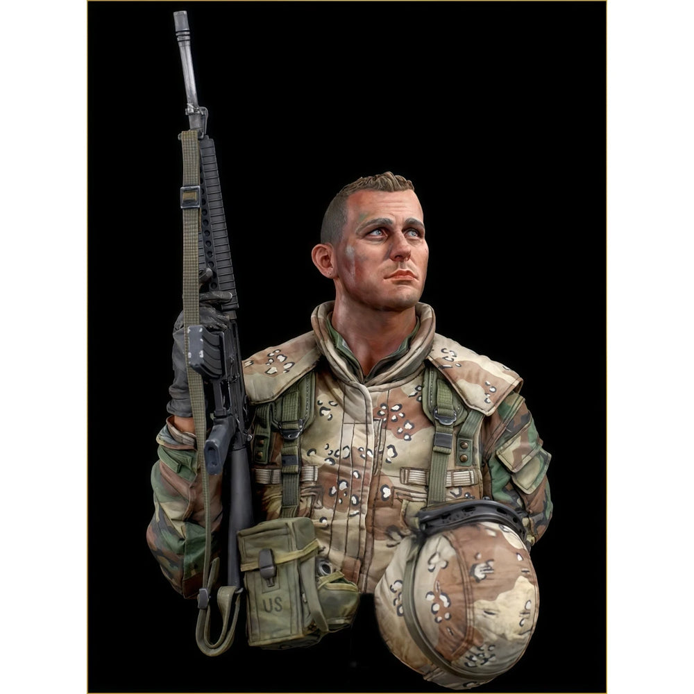 1/10 Modern US Marine Combat, Resin Model Bust Kit, Unassembled and Unpainted