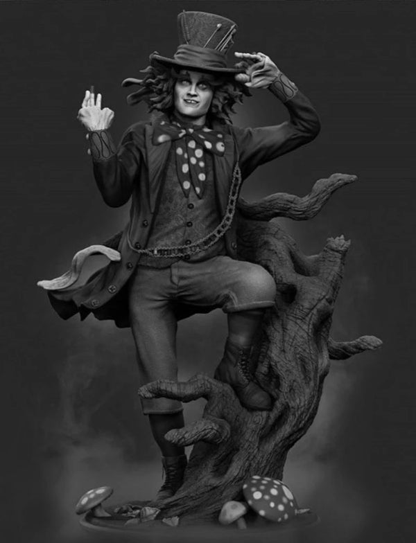 1/24 Magician with Demonic Tentacle, Resin Model Figure Kit, Fantasy Theme, Unassembled and Unpainted