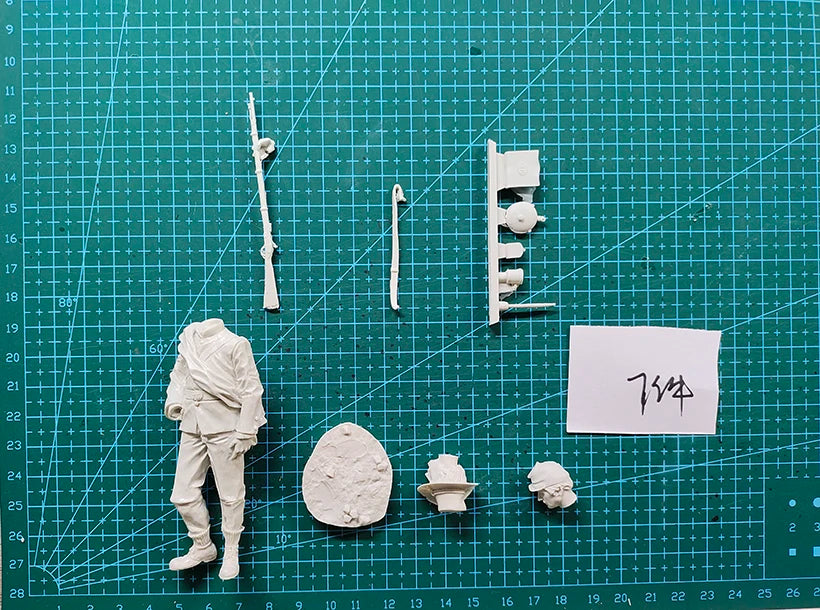 1/18 Napoleonic Soldier, Resin Model Figure Kit, Unassembled and Unpainted