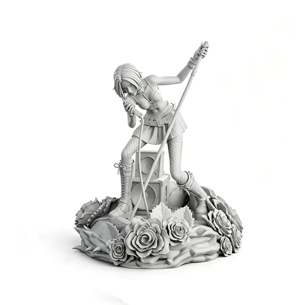 170mm Rock Girl, Resin Model Figure Kit, Unassembled and Unpainted