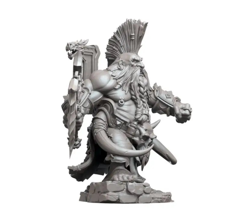 1/24 Grimdark Chaos Warriors, 5 Figures, Resin Model Figure Kit, Fantasy Theme, Unassembled and Unpainted