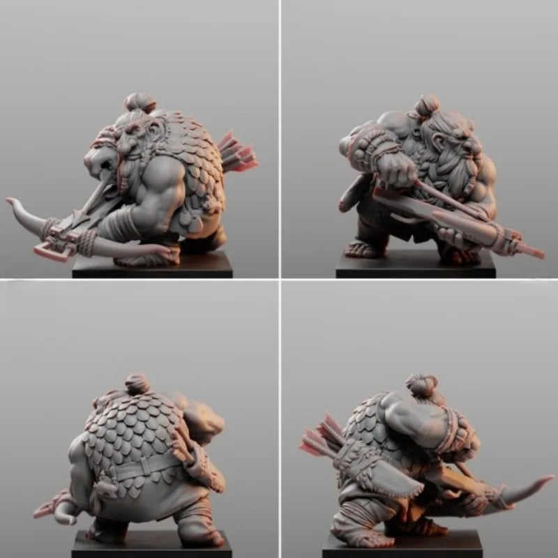 60mm Medieval Fantasy Dwarf Archer, Resin Model Figure Kit, Unassembled and Unpainted