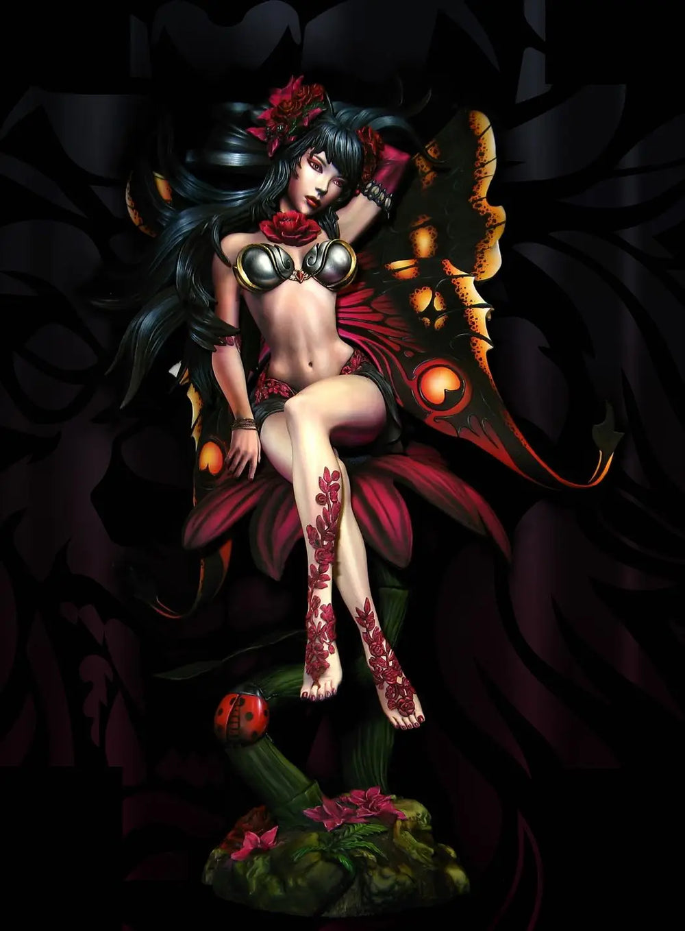 1/9 Demon/Fairy with Wings, Resin Model Figure Kit, Fantasy Theme, Unassembled and Unpainted