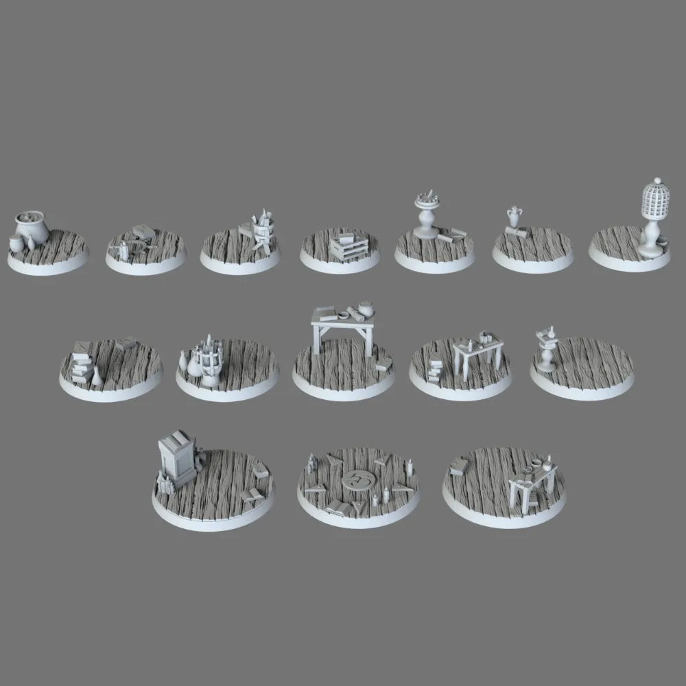 Base Elements, Resin Model Terrain Kit, Fantasy Theme, Unpainted