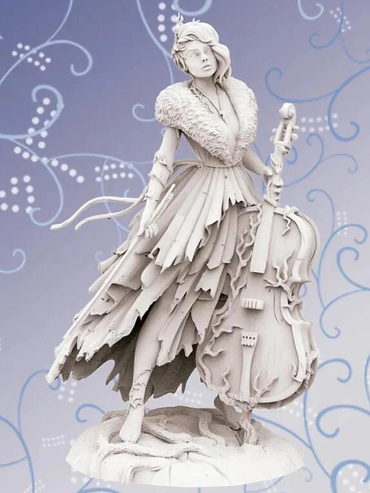 1/24 Female Officer, Resin Model Figure Kit, Fantasy Theme, Unassembled and Unpainted