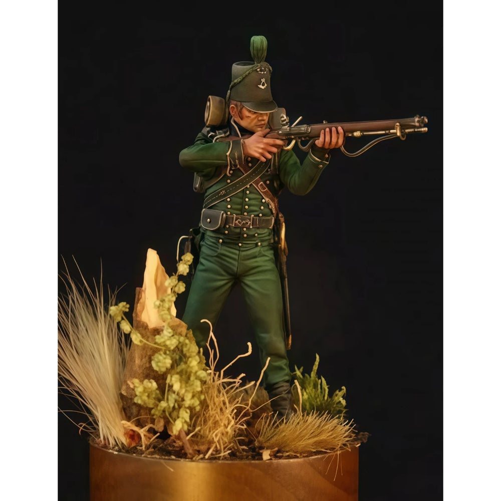 54mm WWI British Light Infantry Rifleman, Resin Model Figure Kit, Unassembled and Unpainted