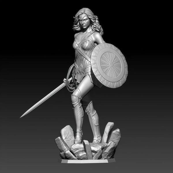 1/18 Female Barbarian Warrior, Resin Model Figure Kit, Fantasy Theme, Unassembled and Unpainted
