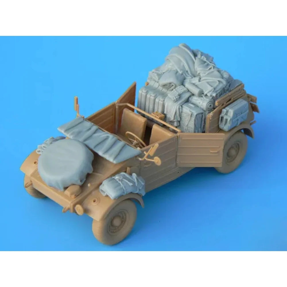 1/35 WWII Military Supply Truck, Resin Model Vehicle Kit, Unassembled and Unpainted